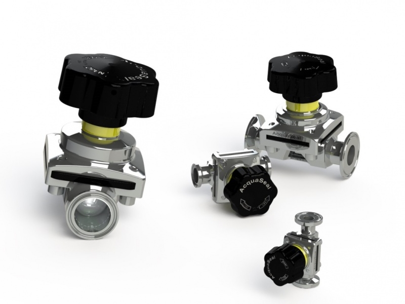 Válvulas diafragma sanitarias