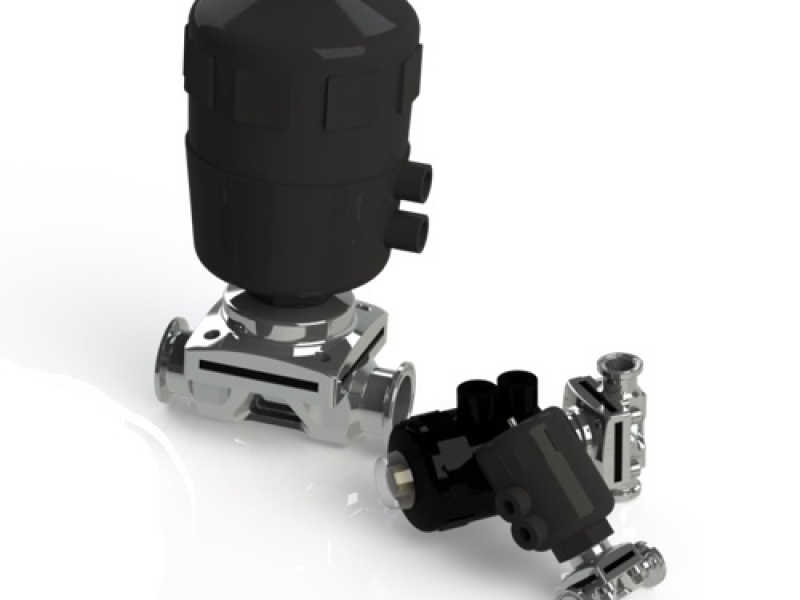 Válvulas diafragma sanitarias